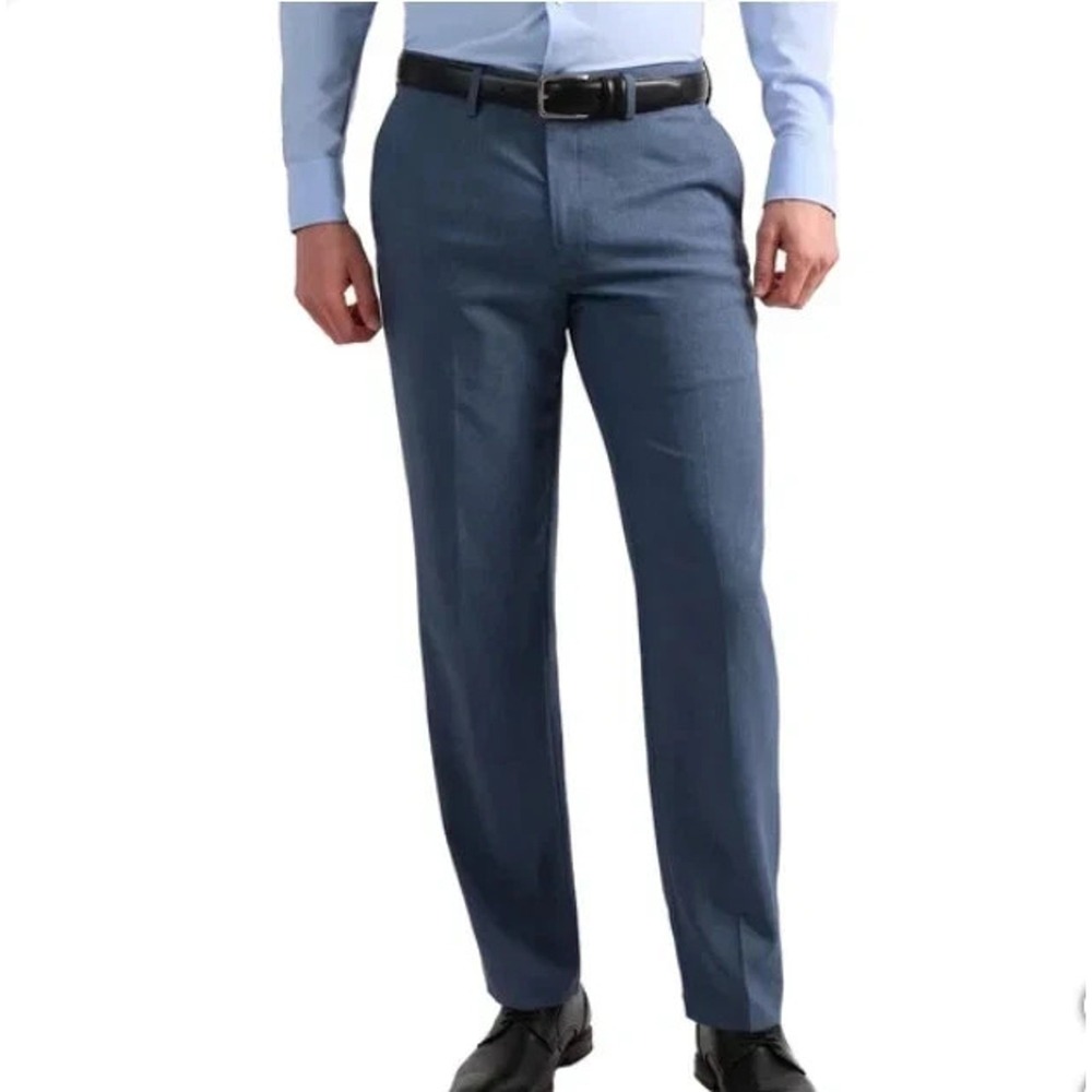 Kenneth Cole Reaction Men's Techni-Cole Slim-Fit Pants, Blue, Size 40x30, New